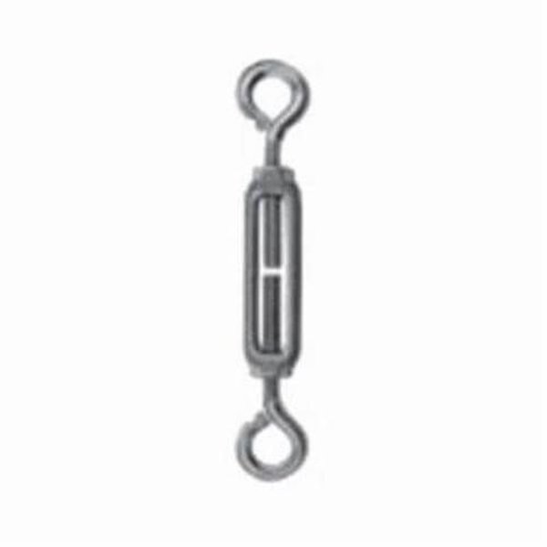 Midget Turnbuckle, EyeEye, 42437 In Thread, 144lb Working, 712 In L Close, Malleable Cast Iron, 05143, Chicago Hardware, Mfr#: 05143 9